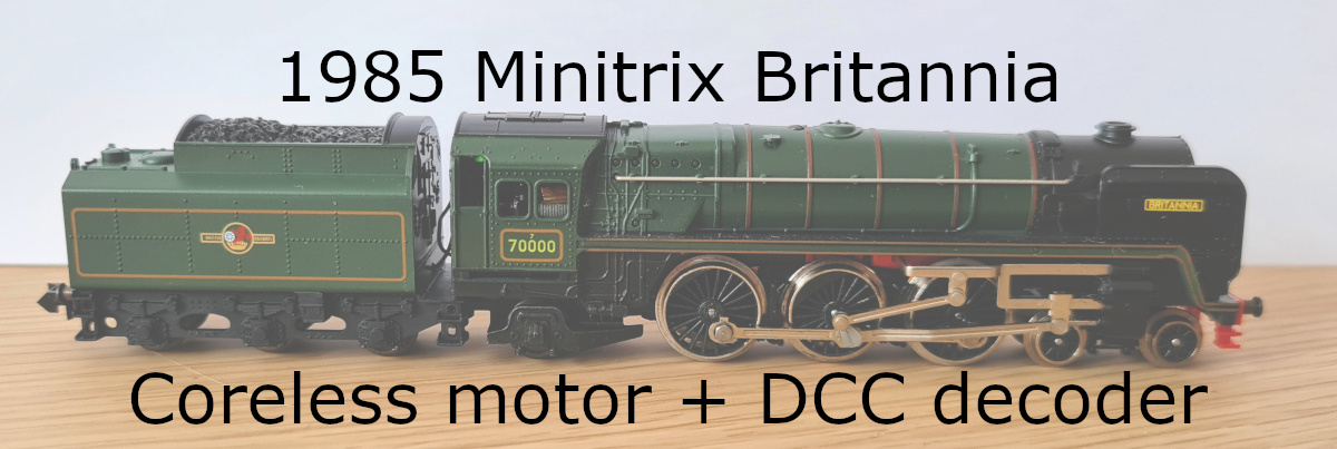 Featured image of post Minitrix Britannia coreless motor and DCC upgrade